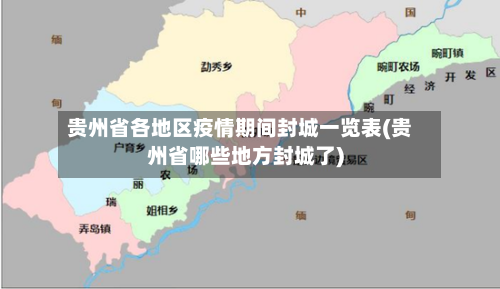 贵州省各地区疫情期间封城一览表(贵州省哪些地方封城了)-第2张图片