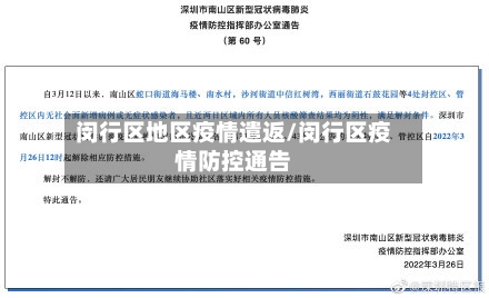 闵行区地区疫情遣返/闵行区疫情防控通告-第2张图片