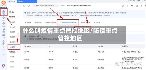 什么叫疫情重点管控地区/防疫重点管控地区