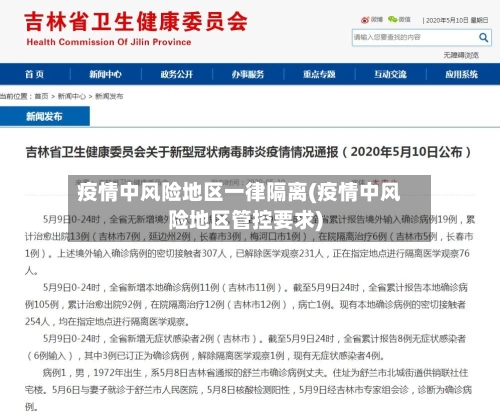 疫情中风险地区一律隔离(疫情中风险地区管控要求)-第2张图片