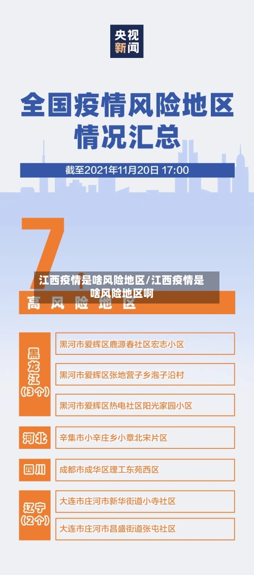 江西疫情是啥风险地区/江西疫情是啥风险地区啊
