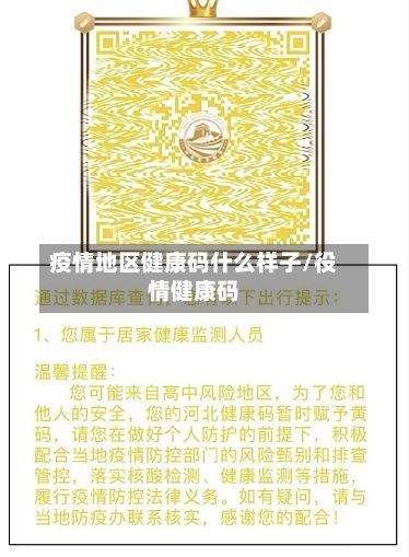 疫情地区健康码什么样子/役情健康码-第2张图片