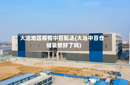 大冶地区疫情中百配送(大冶中百仓储装修好了吗)-第2张图片