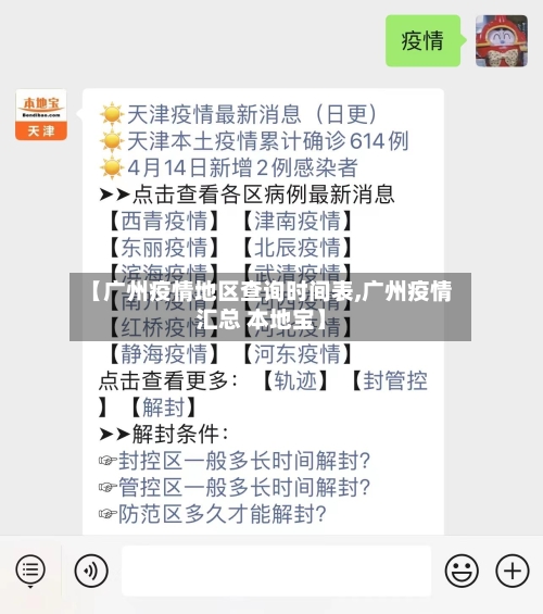 【广州疫情地区查询时间表,广州疫情汇总 本地宝】