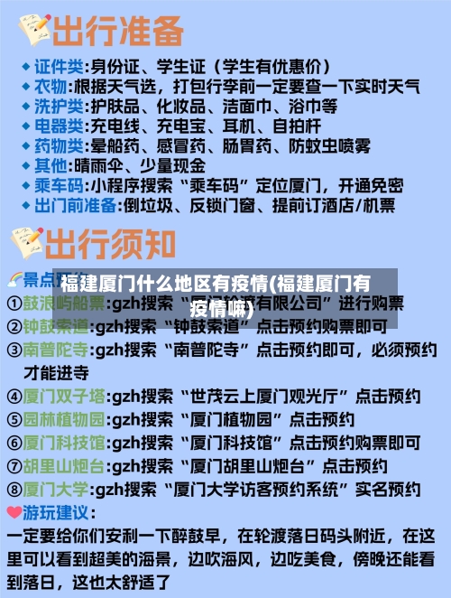 福建厦门什么地区有疫情(福建厦门有疫情嘛)