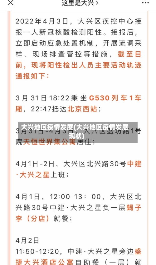 大兴地区疫情发展(大兴地区疫情发展现状)-第1张图片