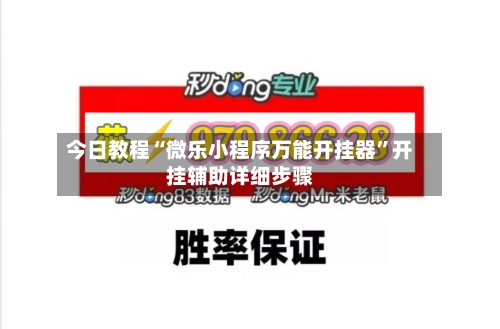 今日教程“微乐小程序万能开挂器”开挂辅助详细步骤