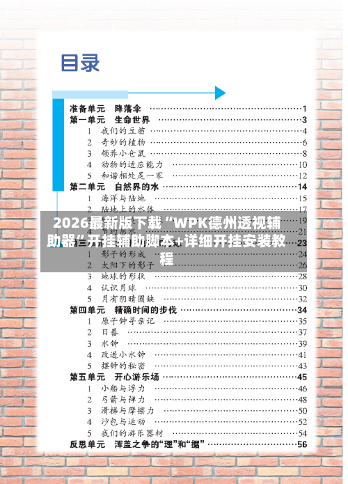 2026最新版下载“WPK德州透视辅助器	”开挂辅助脚本+详细开挂安装教程-第2张图片