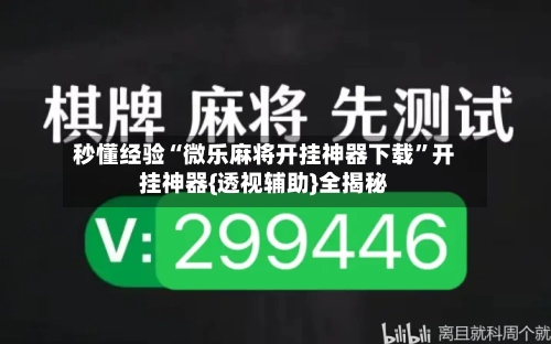 秒懂经验“微乐麻将开挂神器下载”开挂神器{透视辅助}全揭秘-第3张图片