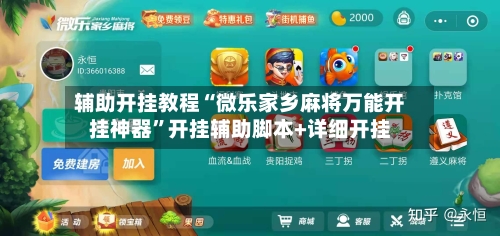 辅助开挂教程“微乐家乡麻将万能开挂神器”开挂辅助脚本+详细开挂-第2张图片