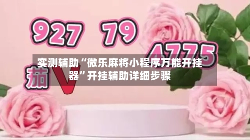 实测辅助“微乐麻将小程序万能开挂器”开挂辅助详细步骤-第3张图片