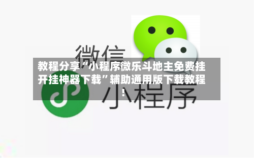 教程分享“小程序微乐斗地主免费挂开挂神器下载”辅助通用版下载教程！