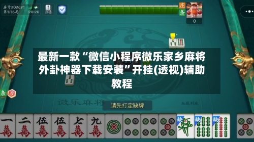 最新一款“微信小程序微乐家乡麻将外卦神器下载安装”开挂(透视)辅助教程-第3张图片