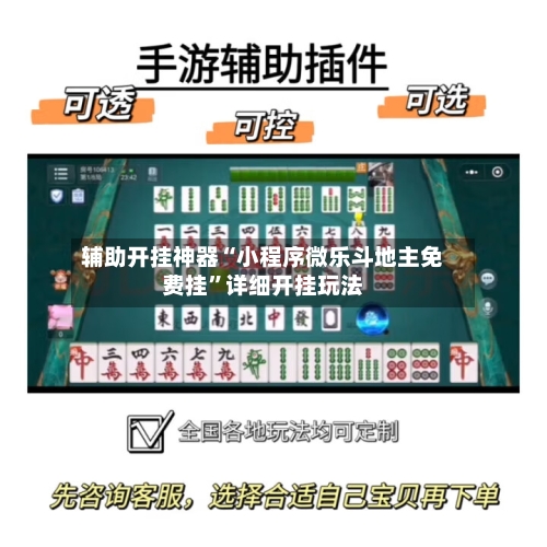 辅助开挂神器“小程序微乐斗地主免费挂	”详细开挂玩法-第2张图片