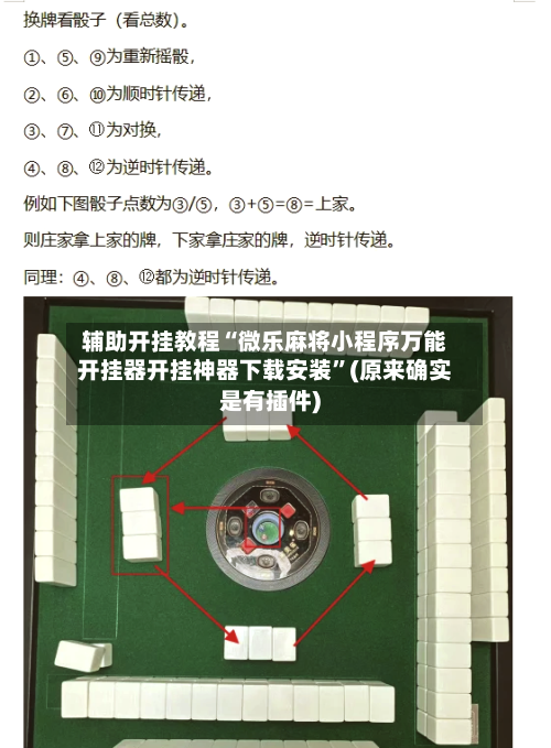 辅助开挂教程“微乐麻将小程序万能开挂器开挂神器下载安装”(原来确实是有插件)-第2张图片