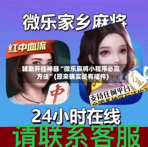 辅助开挂神器“微乐麻将小程序必赢方法”(原来确实是有插件)-第2张图片