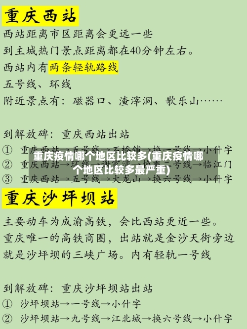 重庆疫情哪个地区比较多(重庆疫情哪个地区比较多最严重)