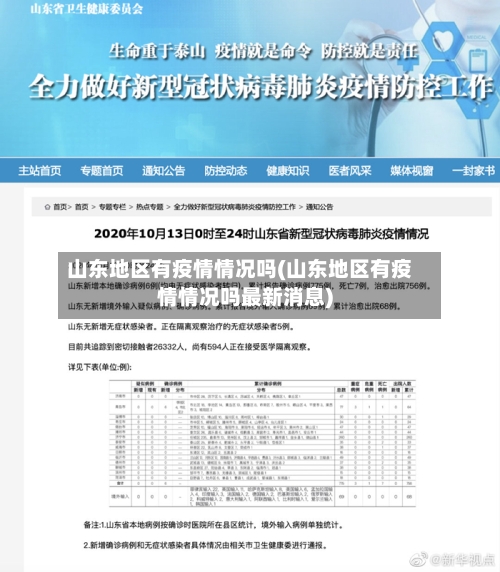 山东地区有疫情情况吗(山东地区有疫情情况吗最新消息)