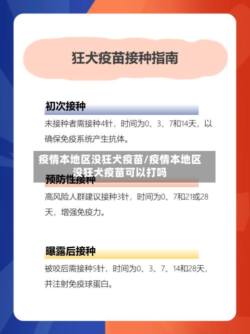 疫情本地区没狂犬疫苗/疫情本地区没狂犬疫苗可以打吗