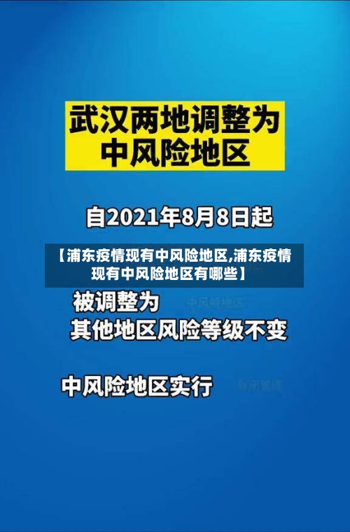【浦东疫情现有中风险地区,浦东疫情现有中风险地区有哪些】