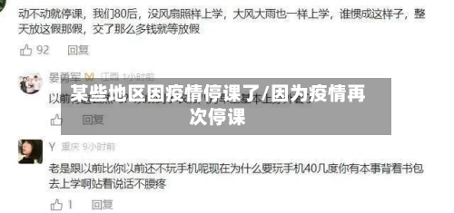 某些地区因疫情停课了/因为疫情再次停课