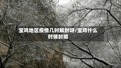 宝鸡地区疫情几时解封呀/宝鸡什么时候封城-第2张图片