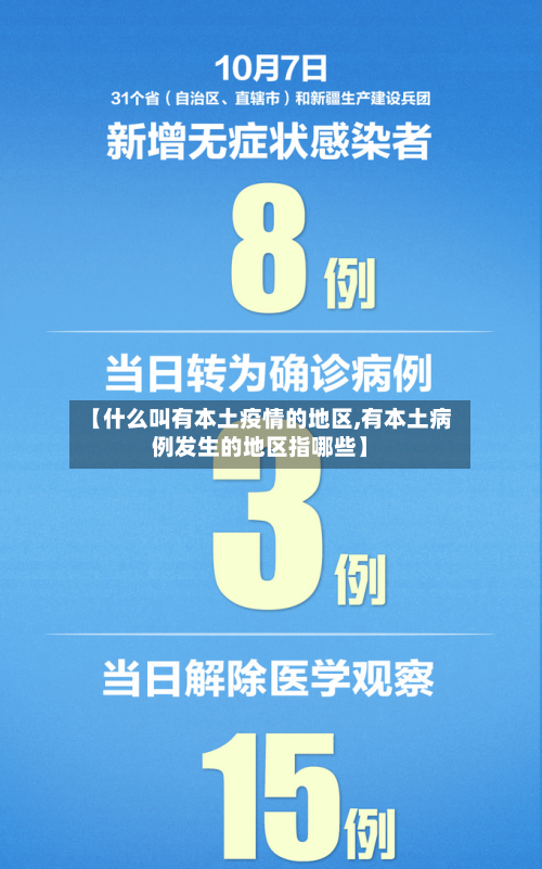 【什么叫有本土疫情的地区,有本土病例发生的地区指哪些】