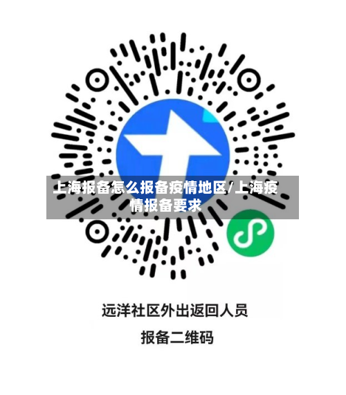上海报备怎么报备疫情地区/上海疫情报备要求-第2张图片