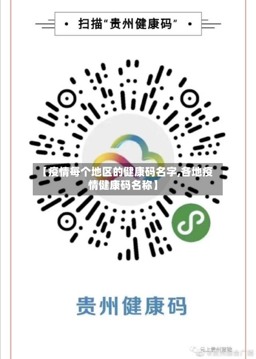 【疫情每个地区的健康码名字,各地疫情健康码名称】-第2张图片